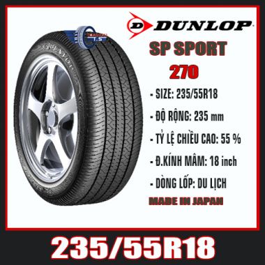 DUNLOP SP SPORT 270 235/55R18