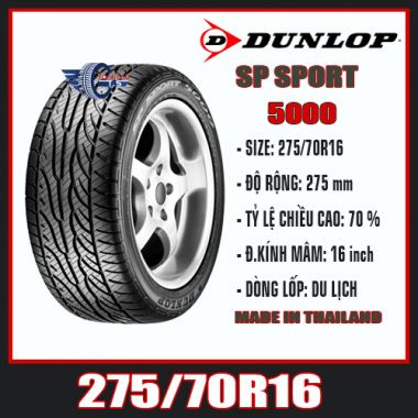 DUNLOP SP SPORT 5000 275/70R16
