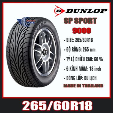 DUNLOP SP SPORT 9000 265/60R18