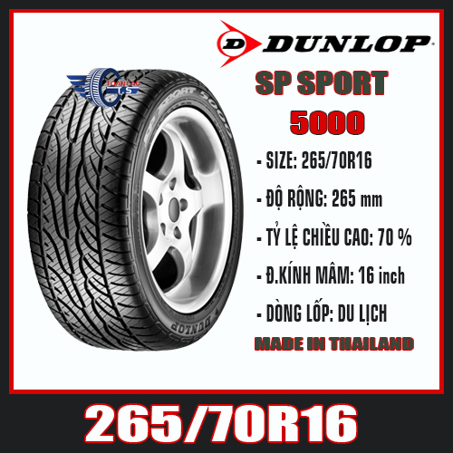 DUNLOP SP SPORT 5000 265/70R16