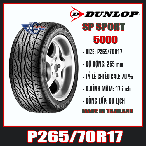 DUNLOP SP SPORT 5000 P265/70R17